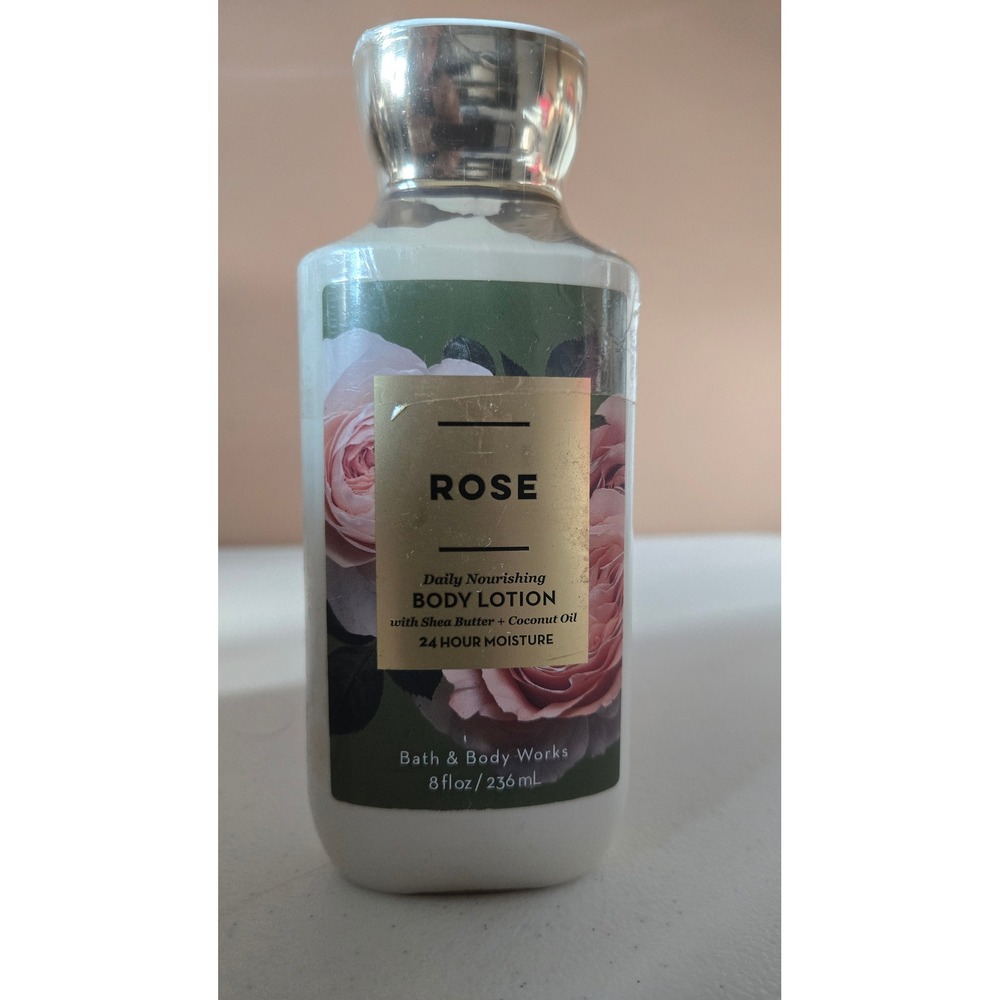 Bath & Body Works Rose Daily Nourishing Body Lotion 8oz Shea Butter Coconut‎ Oil